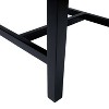 Storied Home Willowbrook Dining Chair Black: Mahogany Frame, Armless Design, Spot Clean - 4 of 4