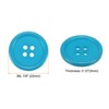 Unique Bargains Resin Craft Snap Round Flat 4-Hole Sewing Buttons 50 Pcs - 2 of 4