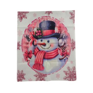 Unique Bargains Dining Chair Slipcovers Linen Pink 22.83"x19.29" 1Pc - 1 of 4