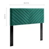 Modway Alyson Twin Headboard - Angular Channel Tufted Performance Velvet Upholstered Headboard for Contemporary Bedrooms - 2 of 4
