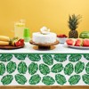 Blue Panda 3 Pack Tropical Leaves Tablecloth for Hawaiian Luau, Safari Birthday Party Decorations, Baby Shower, 54 x 108 In - 2 of 4