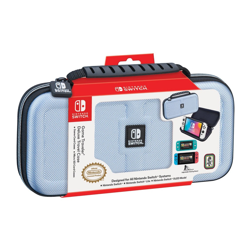 Photos - Console Accessory RDS Industries Nintendo Switch Game Traveler Deluxe Case - Light Blue 