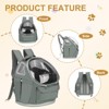 Unique Bargains Pet Portable Outdoor Backpack for Small Pet with Transparent Cover 1 Pc - 4 of 4