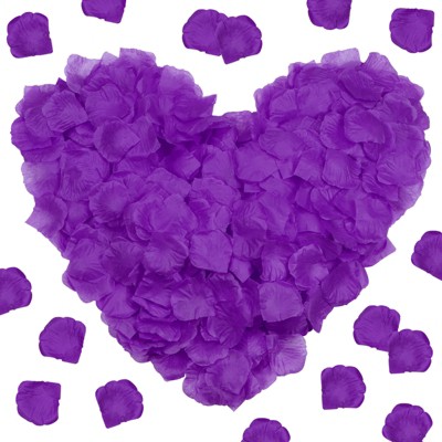 Unique Bargains Silk Faux Reusable Artificial Flower Rose Petals 1.97 x 1.97" 3000 Pcs