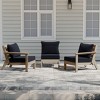 WestinTrends Avalon Outdoor Patio HDPE Loveseat Sofa with Patio Cushions - 2 of 4
