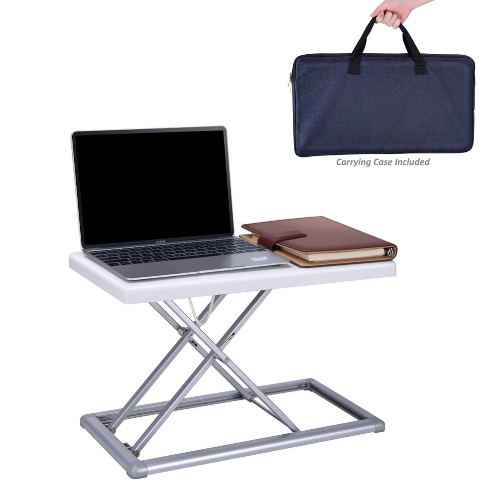 Photos - Office Desk 19" Portable Desk Riser White - Rocelco