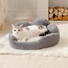 Boersma Fluffy Cat & Small Dog Bed – Washable Indoor Pet Sofa Bed for Cats, Flower-Shaped Cozy Couch with Non-Slip Bottom, Soft Lounger for Sleeping - 2 of 4
