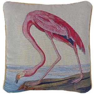 Signare USA Cushion Cover Art John Audubon - Pink Flamingo 18 x 18 inch - 1 of 1