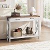 Whizmax Entryway Table, Hallway Table for Entryway, Farmhouse Console Table with Drawers, Wood Sofa Table for Living Room, Foyer - 3 of 4