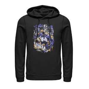Men's Marvel Venom Graffiti Pull Over Hoodie - 1 of 3