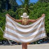 Aston and Arden Striped Reversible Oversized Thick Beach Towel (35x70 in., 600 GSM), Luxury Pool Towel, Extra Large Bath Towel - 3 of 4
