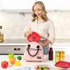 OPUX Insulated Lunch Box Women, Cooler Bag Tote Girls Kids Teen Adult, Soft Reusable Thermal Meal Prep Purse - 4 of 4