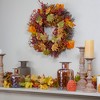 Northlight Maple Leaf and Berry Twig Artificial Fall Harvest Wreath, 22-Inch - image 2 of 4