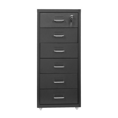 YIYIBYUS Vertical Metal File Cabinet with Lock, Modern Filing Cabinet