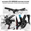 27 Inch Wheel Mountain Bike, 21-Speed Disc Brake Trigger Transmission, Aluminum Frame Unisex Mountain Bike - 2 of 4