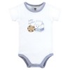 Hudson Baby Infant Boys Bodysuit, Short and Sock, Milk And Cookie Better Together - 3 of 4