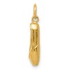Black Bow Jewelry 14k Yellow Gold 3D Ballet Slipper Charm - 2 of 4