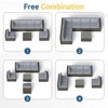 Outdoor 7-Piece Patio Furniture Set, Wicker Patio Conversation Sets with Cushions and Coffee Table, Outdoor Modular Sectional Sofa - 3 of 4