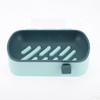 Unique Bargains Wall Mounted Soap Dish 5.04"x3.66"x1.18" 1 Pc - 3 of 4