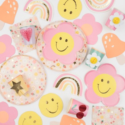 Happy Face Icons Large Paper Napkins - Thumbnail 2
