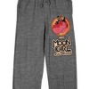 Moon Girl And Devil Dinosaur Dynamic Duo Men's Heather Gray Sleep Pajama Pants - 2 of 4
