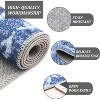 Washable Area Rugs Rug for Living Room Bedroom Farmhouse, Geometric Neutral Rug Low Pile Non-Slip Soft Stain-Resistant Carpet - 4 of 4
