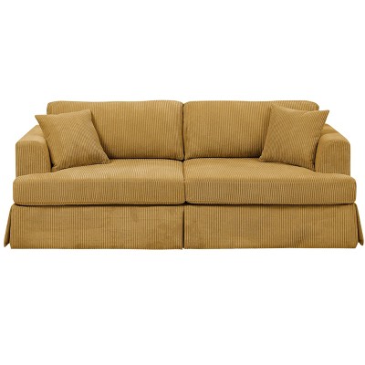 TiramisuBest 79" Wide Corduroy Comfort Sofa
