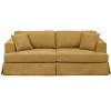 TiramisuBest Modern Corduroy Skirted Sofa ¨C Yellow - 2 of 4