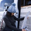Turtle Fur Freya Beanie - Women's Recycled Cuffed Pom Winter Hat - 2 of 3