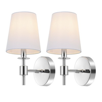 Dalany 7" Wall Sconce (Set of 2) - Chrome - Safavieh