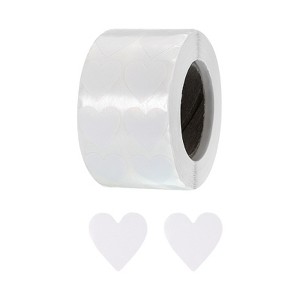 Unique Bargains Self-Adhesive Heart Decorations Sticker for Envelope Wedding 2000 Pcs - 1 of 4