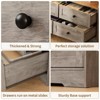 6 Drawer Dresser for Bedroom, 62.9"W Wood Chest of Drawers with Power Outlets, Large Dresser TV Stand, Clothes Storage Organizer for Bedroom - 4 of 4
