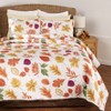 The Lakeside Collection Natural Country Leaves Rustic Quilt Set with Pillow Shams - 2 of 4