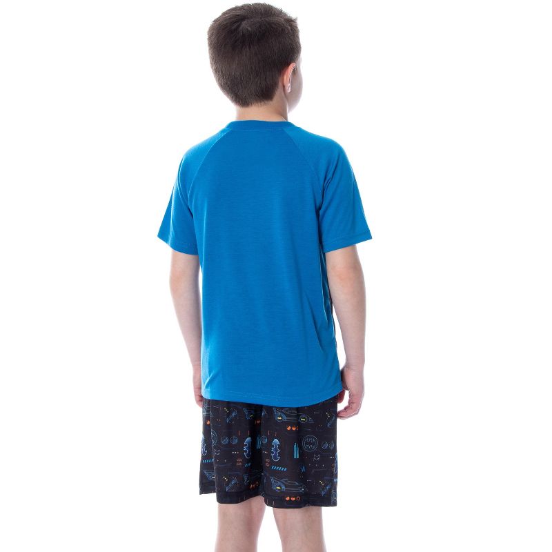 DC Comics Boys' Batman Spec Readout Short Sleeve Shirt and Shorts Pajama Set Bat Specs, 5 of 6