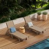 WestinTrends Poly Reclining Outdoor Patio Chaise Lounge Chair Adjustable (Set of 2) - 2 of 4