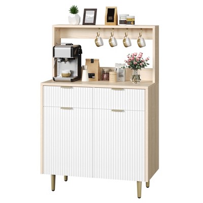 wood color + white draw surface