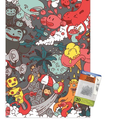 clear push pins bundle