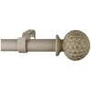 Urbanest 1-inch Diameter Round Artichoke Adjustable Drapery Curtain Rod - 3 Finishes - 2 of 2