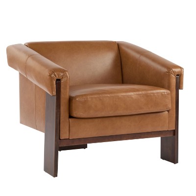 NicBex Soft Fabric Accent Chair,Upholstered Living Room Chairs with Mid-Height Backrest,Mid-Century Armchair,Accent Chairs for Living Room
