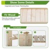 FDW Raised Garden Bed, Wood Planter Box Outdoor and Indoor Planter Box Garden Grow Box Patio Gardening Planter Box for Vegetable Flower,Nature - 2 of 4
