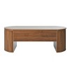 Modern Oval Lift Top Coffee Table with Hidden Storage, Multifunctional Center Table for Living Room, Dining, or Work-The Pop Home - 4 of 4