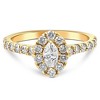 Pompeii3 1Ct TW Marquise Diamond Halo Engagement Ring in White, Yellow, or Rose Gold - 4 of 4
