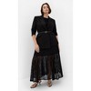 Women's Plus Size Galactic Ponte Blazer - black | CITY CHIC - 3 of 4