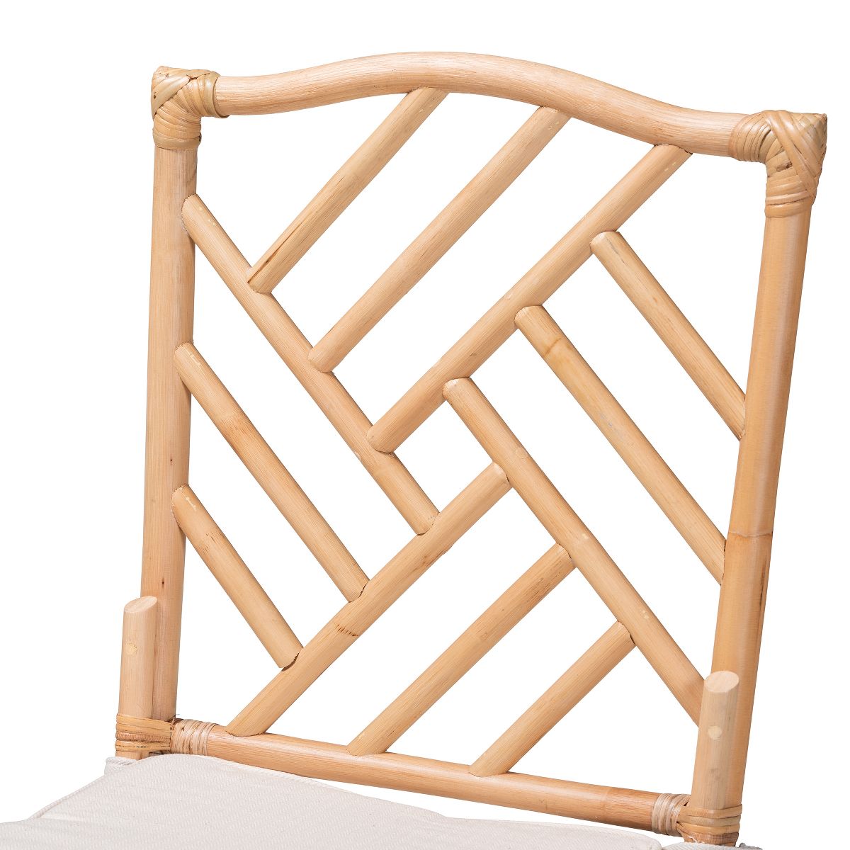 bali & pari Rio Modern Bohemian Natural Brown Rattan Dining Chair - thumbnail 6