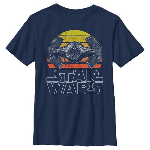 Boy's Husky Star Wars Tie Fighter Retro - Navy Blue - X Large : Target