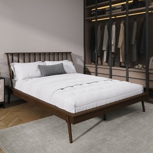 ChaletPosh Wooden Platform Bed - 1 of 4