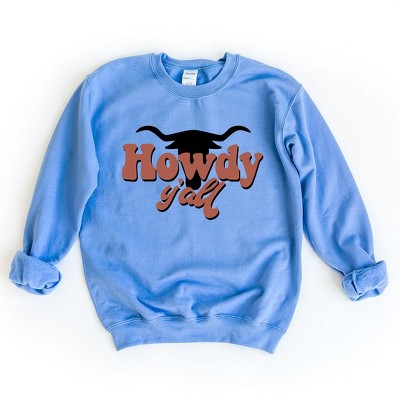 Simply Sage Market Women's Graphic Sweatshirt Howdy Y'all Bull