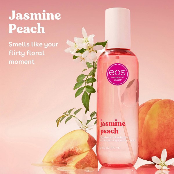 Eos Cashmere Bruma Corporal - Jazmín y Durazno - 6 fl oz: Spray Corporal, Aroma Original 3