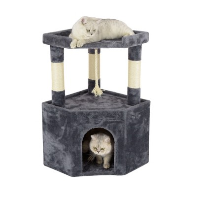 Go Pet Club 32" Cat tree Condo with Large Perch F95