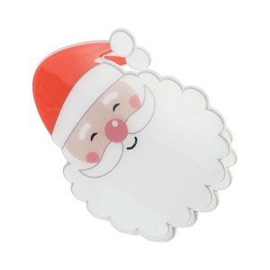 Unique Bargains Christmas Hair Clips Smiling Old Man for Christmas 2.95"x2.17"x1.57" Red White 1 Pc - 1 of 4